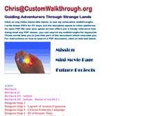 Tablet Screenshot of customwalkthrough.org